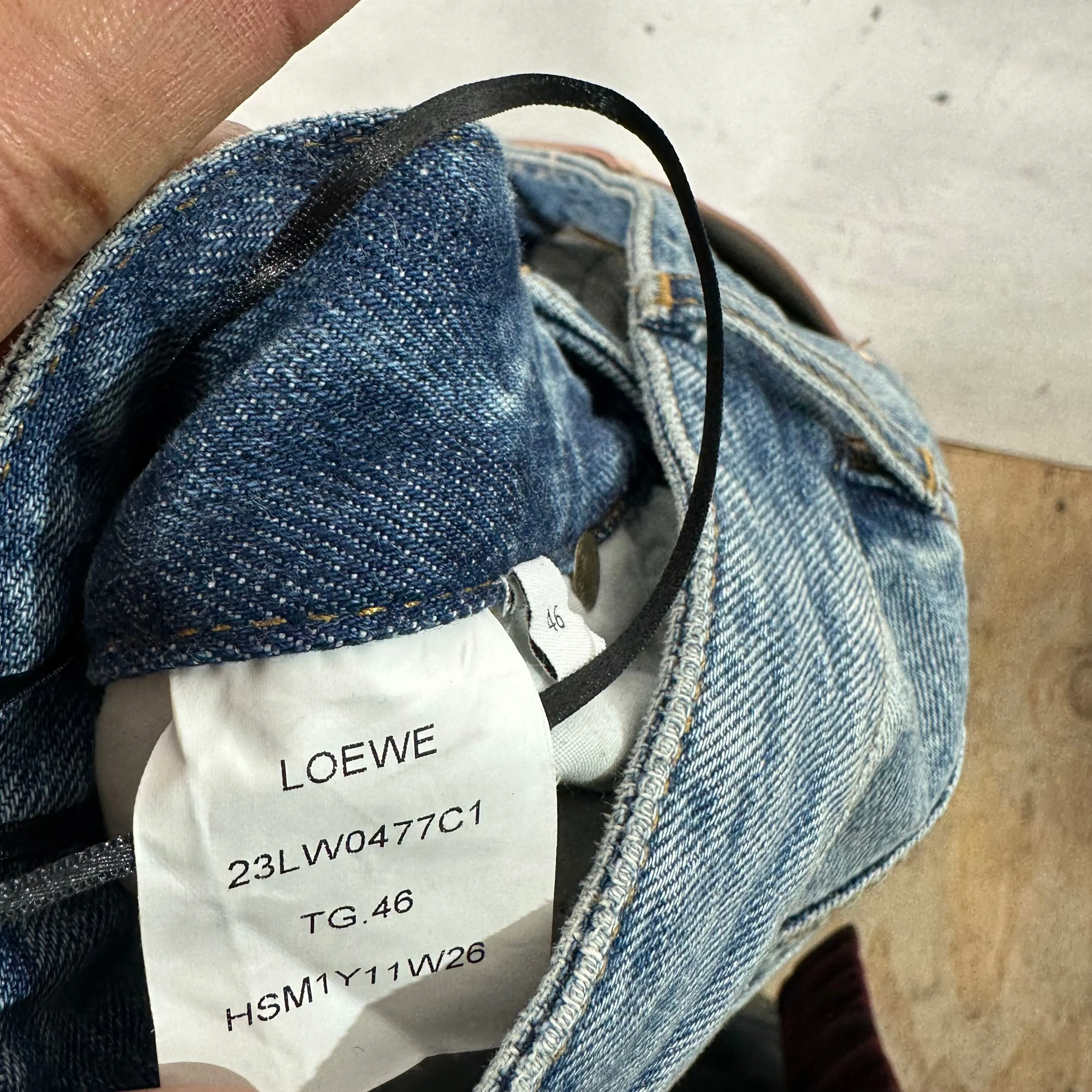 Loewe Sample Belted Sneaker Denim