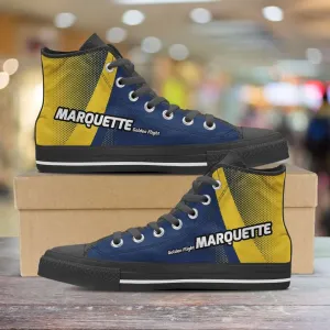 Marquette Golden Flight Eagles Basketball Fans Canvas High Top Shoes