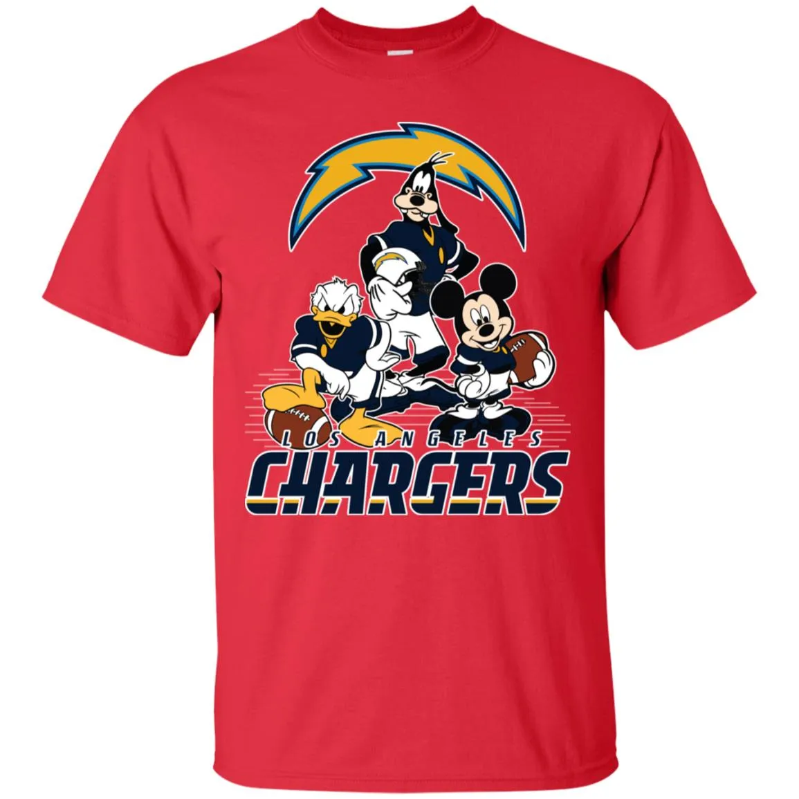 Mickey Mouse Los Angeles Chargers American Football Nfl Sports Shirt