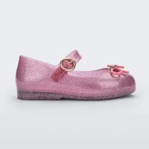 Mini & Melissa Sweet Love Flat - Pink Glitter