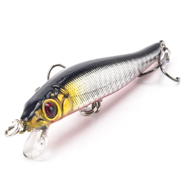 Minnow Crankbait Hard Bait Tight Wobble Slow Floating Jerkbait High Quality ABS Model 5.5g 8cm Fishing Lure