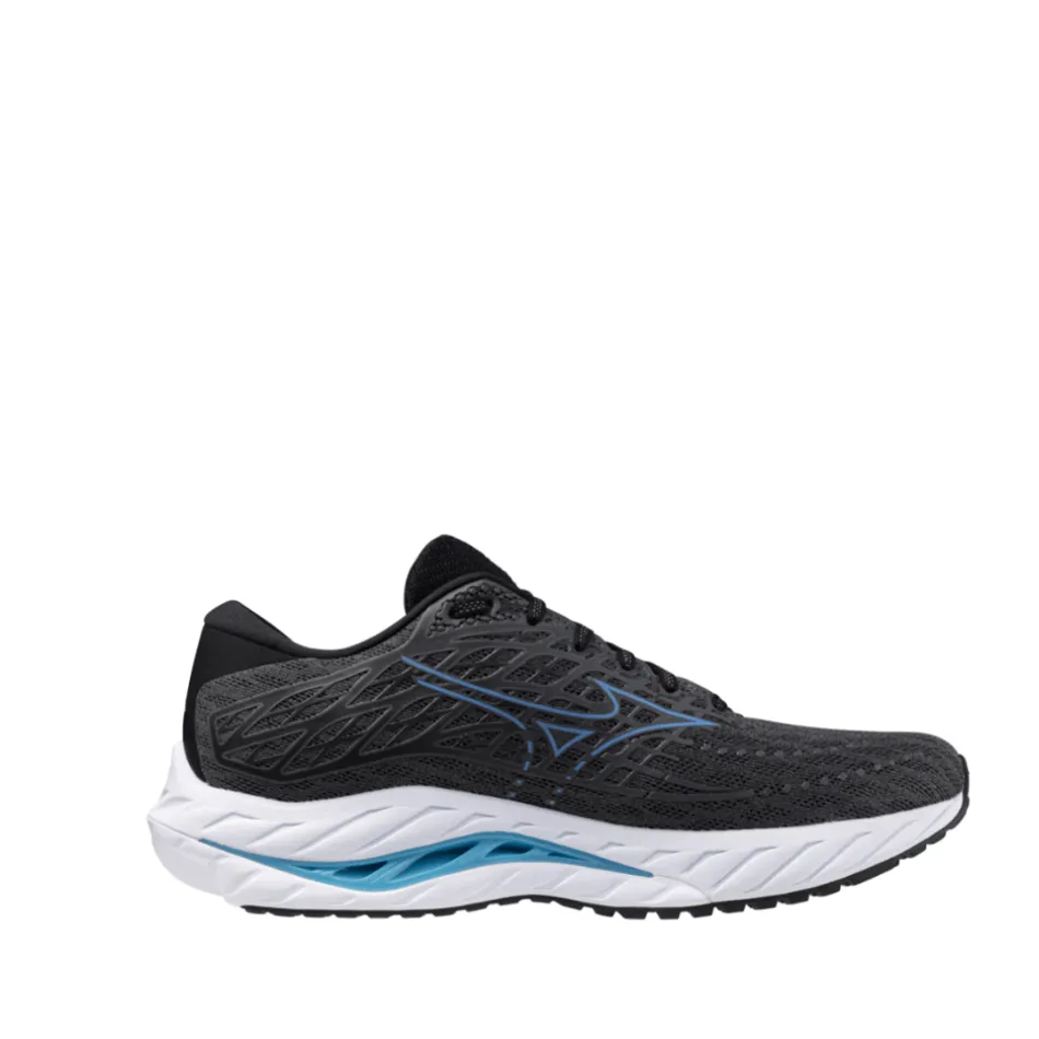 Mizuno Men's Wave Inspire 20 Running Shoes in Iron Gate/Parisian Blue/Black AW24