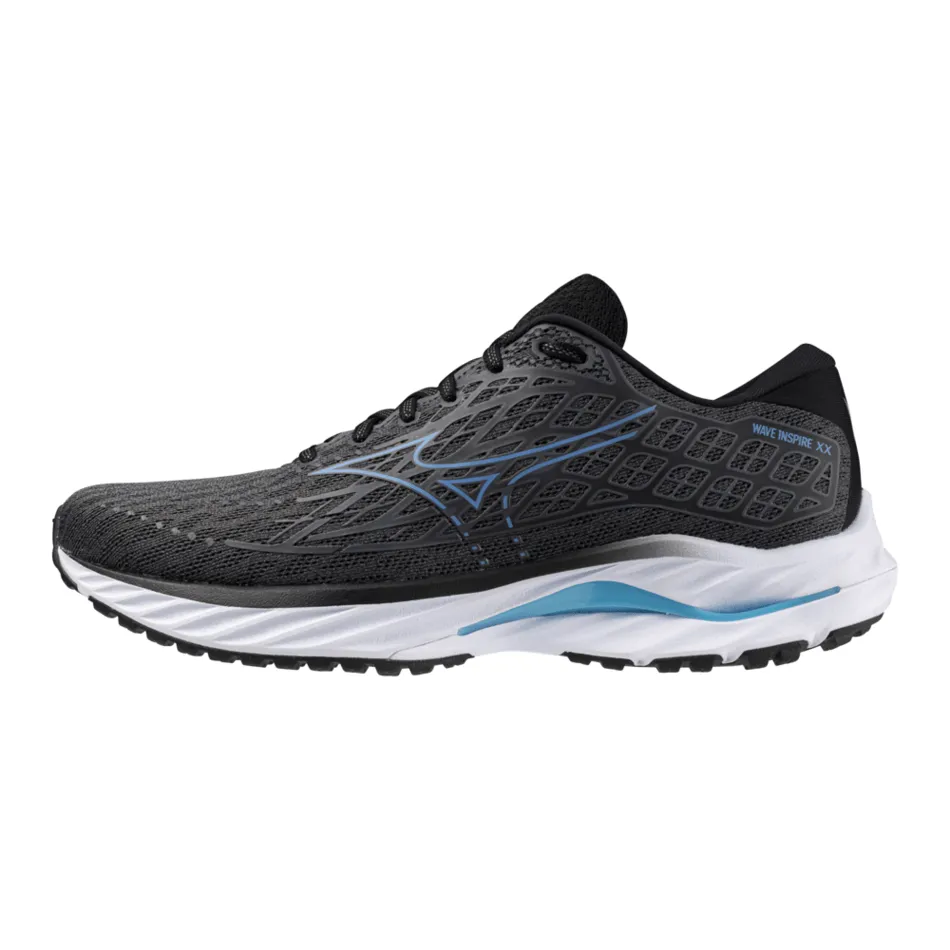 Mizuno Men's Wave Inspire 20 Running Shoes in Iron Gate/Parisian Blue/Black AW24