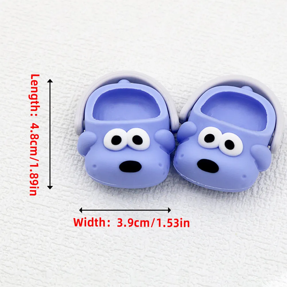 niannyyhouse 20cm 8in Plush Doll Puppy Print Shoes Length 4.8cm Stuffed Toy Dressup Gift for Boys Girls