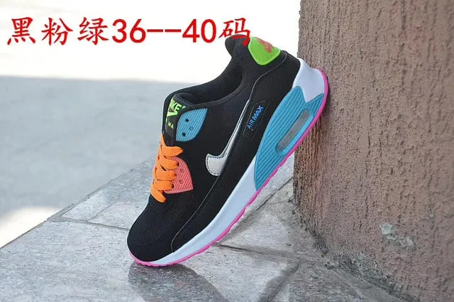 NIKE-Men Women Camouflage Sports Shoes Cushioned Chunky Sole Lace Up Sports Shoes Outdoor AIR MAX 90