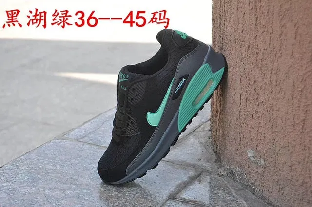 NIKE-Men Women Camouflage Sports Shoes Cushioned Chunky Sole Lace Up Sports Shoes Outdoor AIR MAX 90