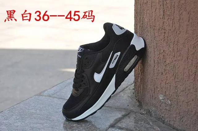 NIKE-Men Women Camouflage Sports Shoes Cushioned Chunky Sole Lace Up Sports Shoes Outdoor AIR MAX 90