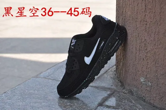 NIKE-Men Women Camouflage Sports Shoes Cushioned Chunky Sole Lace Up Sports Shoes Outdoor AIR MAX 90