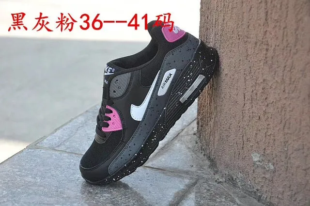 NIKE-Men Women Camouflage Sports Shoes Cushioned Chunky Sole Lace Up Sports Shoes Outdoor AIR MAX 90