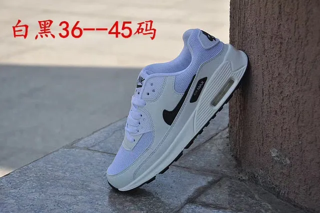 NIKE-Men Women Camouflage Sports Shoes Cushioned Chunky Sole Lace Up Sports Shoes Outdoor AIR MAX 90