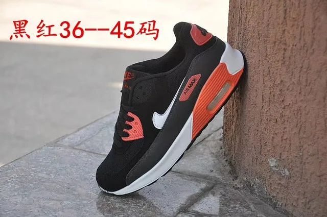 NIKE-Men Women Camouflage Sports Shoes Cushioned Chunky Sole Lace Up Sports Shoes Outdoor AIR MAX 90