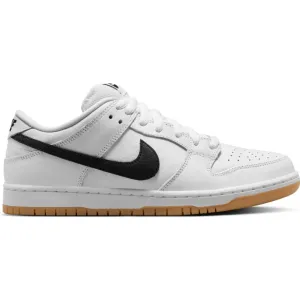 Nike SB Dunk Low Pro ISO Skateboard Shoe - White/Black-White-Gum Light Brown