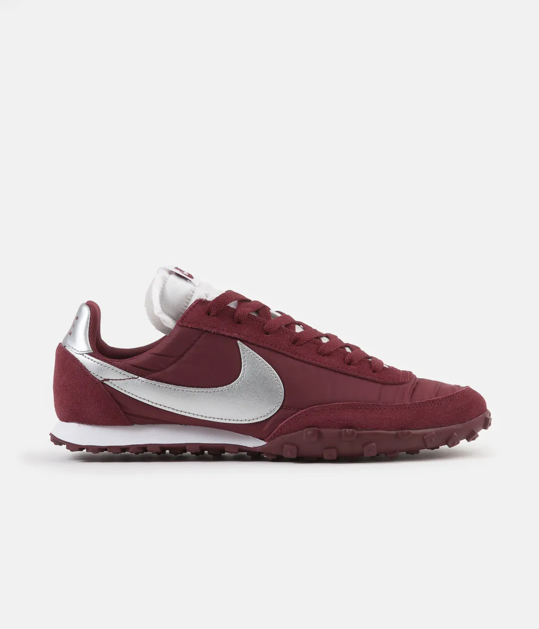 Nike Waffle Racer Shoes - Team Red / Metallic Silver - White