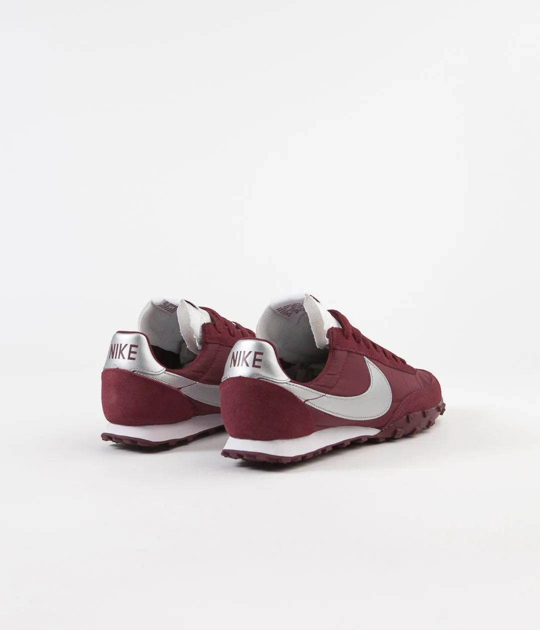 Nike Waffle Racer Shoes - Team Red / Metallic Silver - White