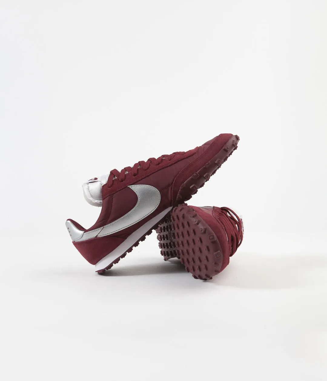 Nike Waffle Racer Shoes - Team Red / Metallic Silver - White