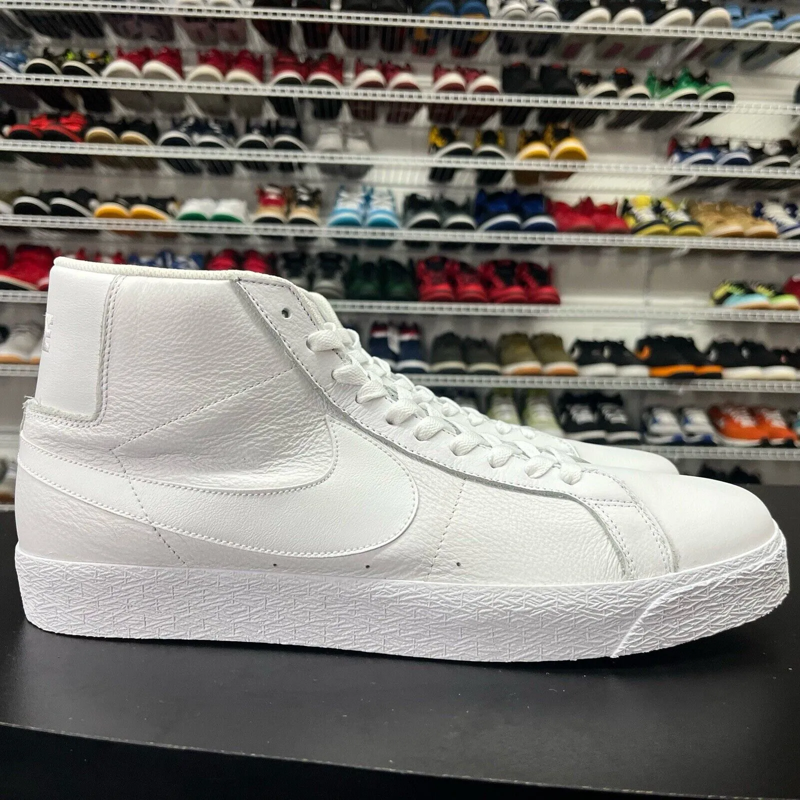 Nike Zoom Blazer Mid SB Triple White 864349-105 Men's Size 14 NWB