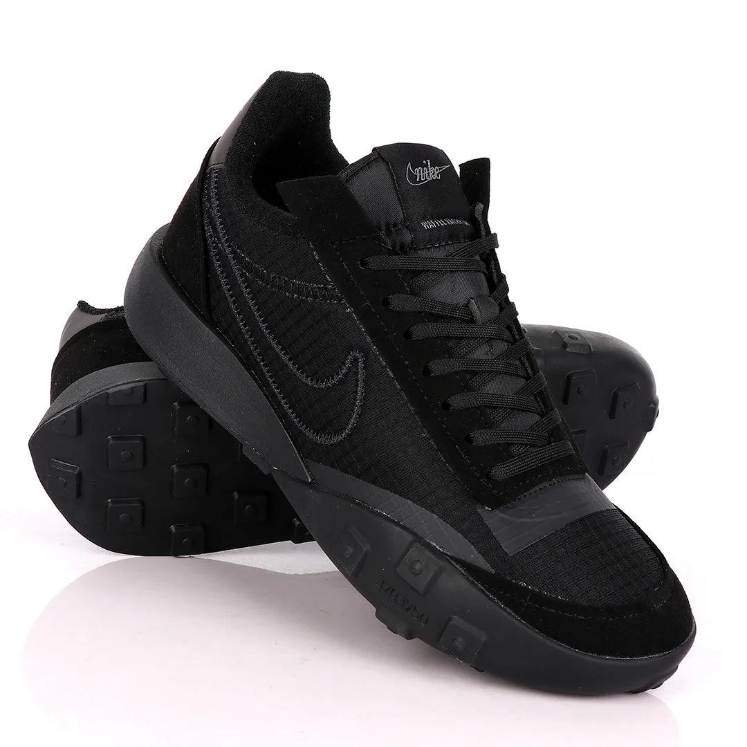 NK Waffle Racer All Black Sneakers