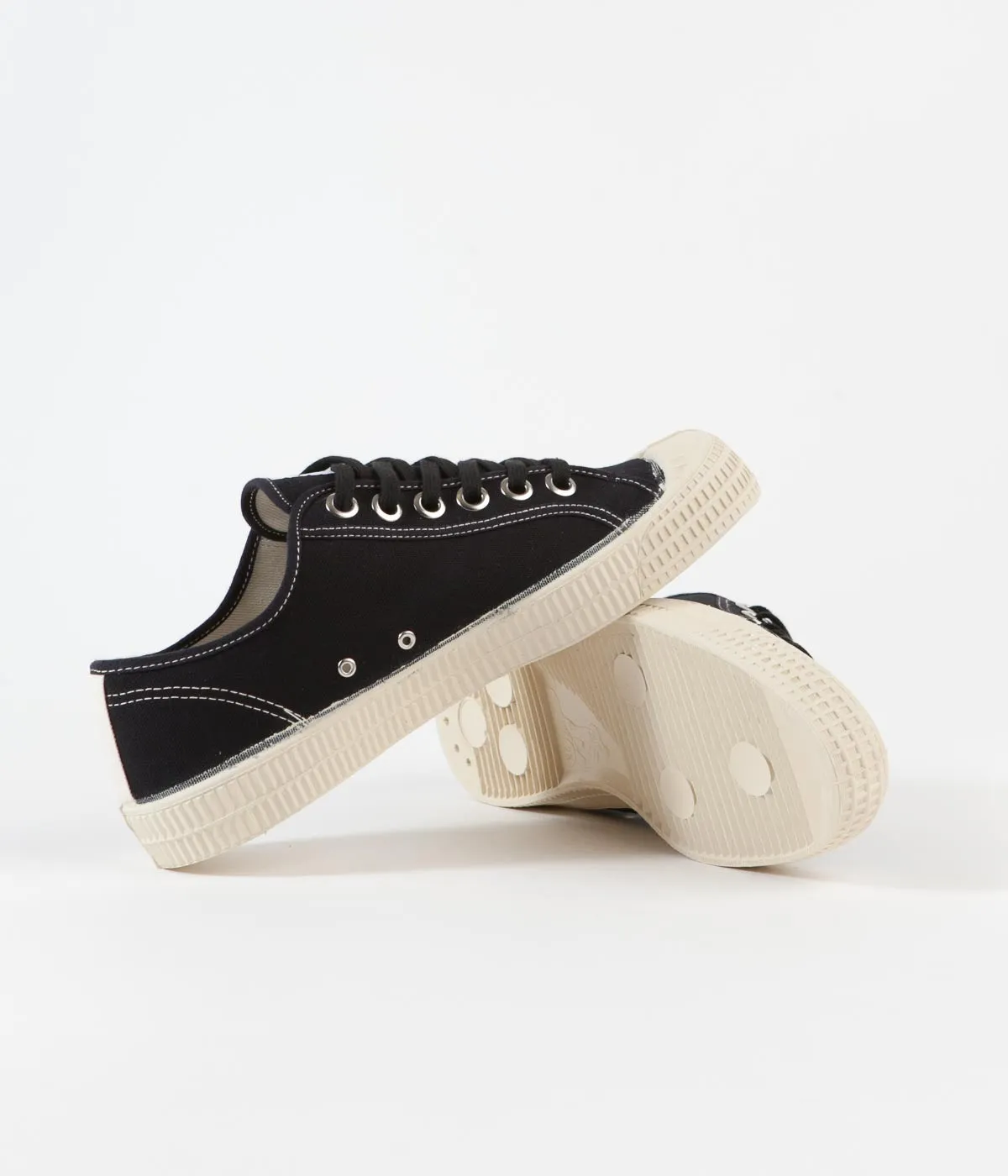 Novesta Star Master Contrast Stitching Shoes - 60 Black / 99 Beige / 106 Ecru