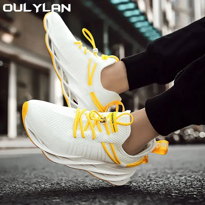 Oulylan Men's Running Shoes 2024: Lightweight, Breathable Sneakers for Outdoor Sports and Fashion Tennis