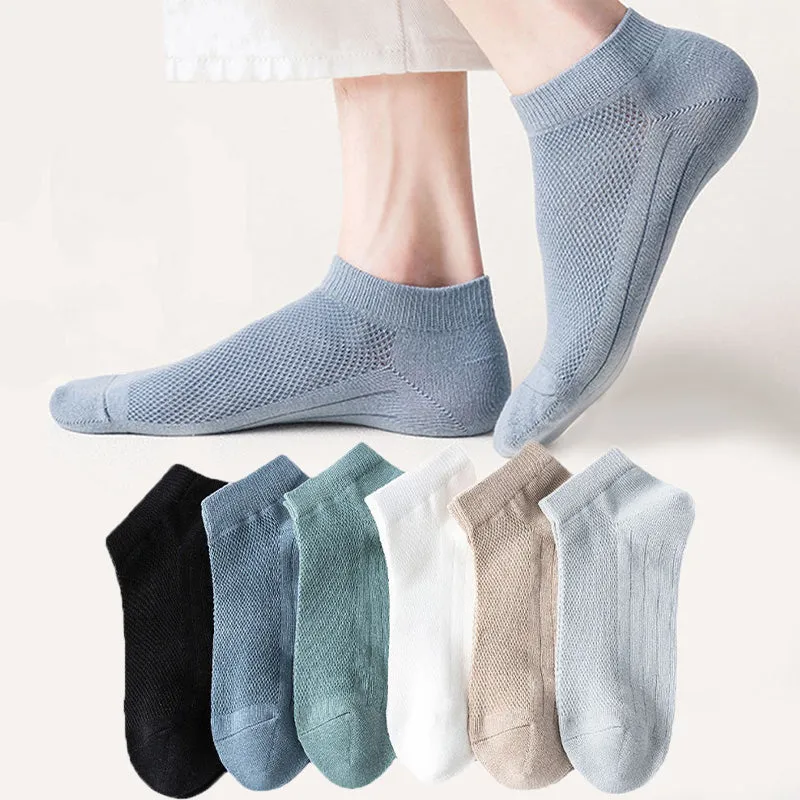 Plus Size Athletic Mesh Ankle Socks(12 Pairs)