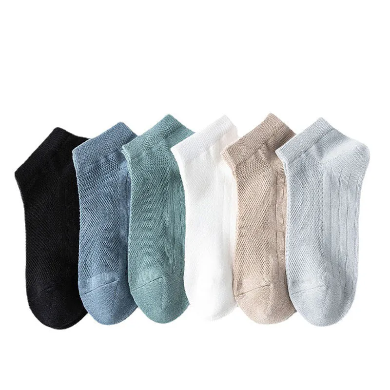 Plus Size Athletic Mesh Ankle Socks(12 Pairs)