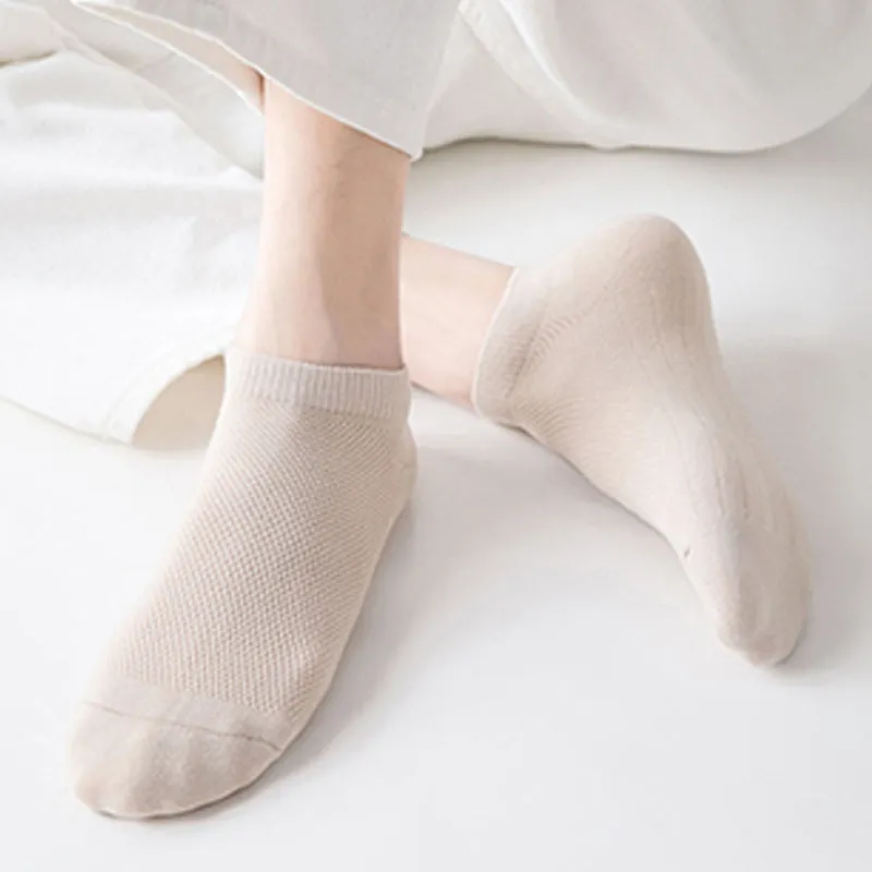 Plus Size Athletic Mesh Ankle Socks(12 Pairs)