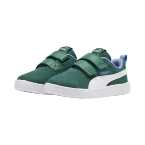 Puma scarpa sneakers in mesh Courtflex v2 371758 18 verde vite