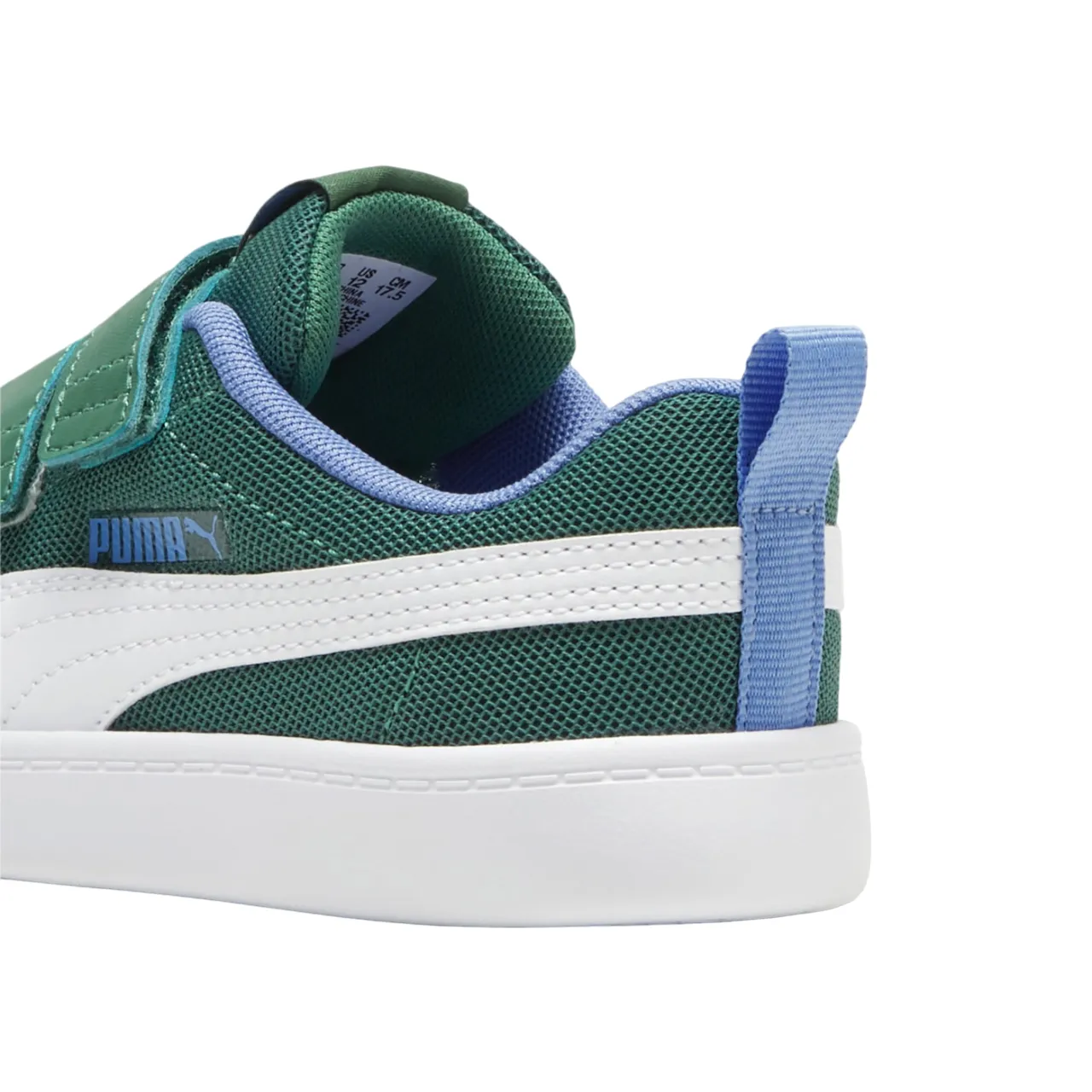 Puma scarpa sneakers in mesh Courtflex v2 371758 18 verde vite