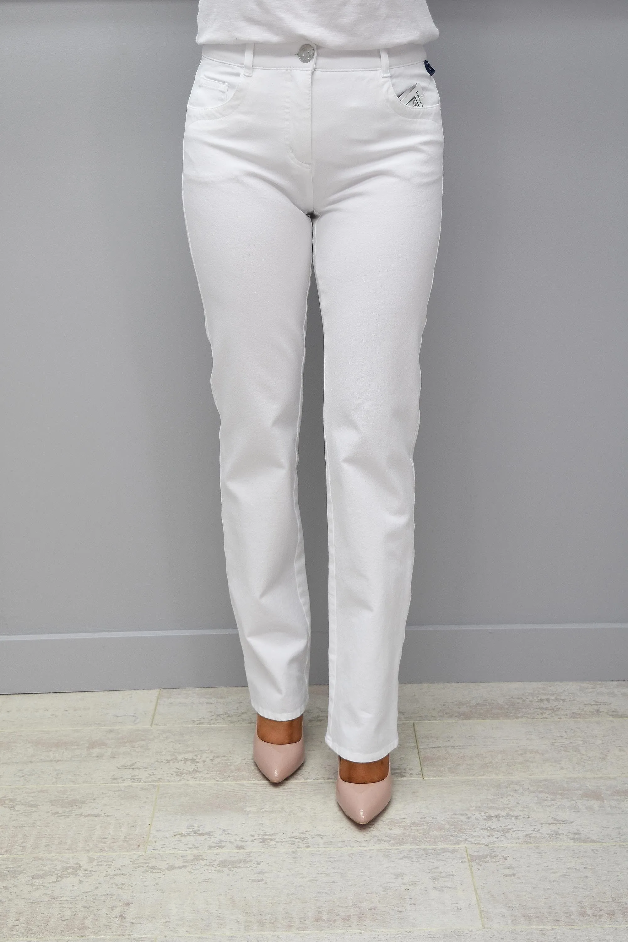 Robell Sonja White Jeans - 51420 5469 10