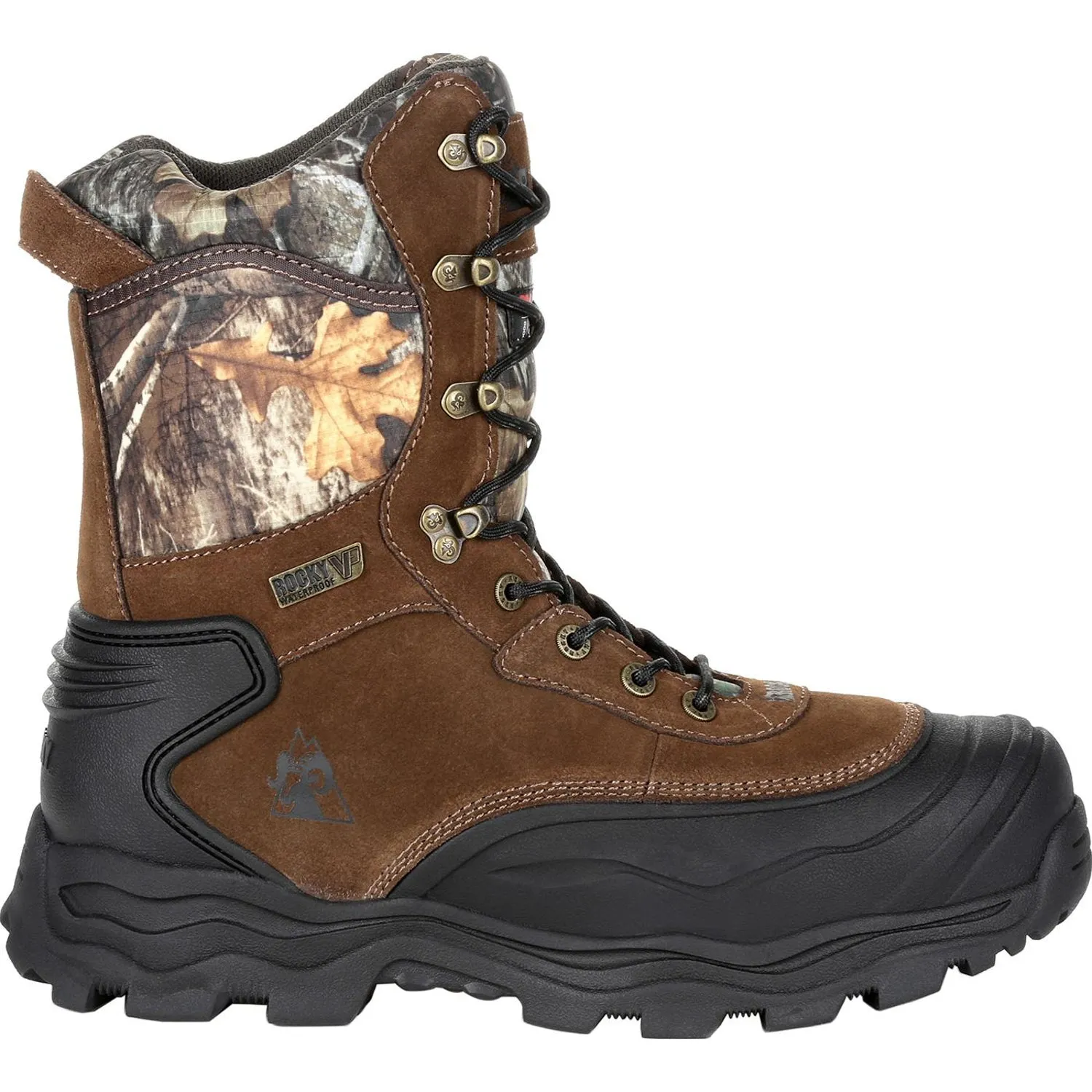 Rocky Mens Realtree Edge Leather Multi-Trax 800G WP Hunting Boots