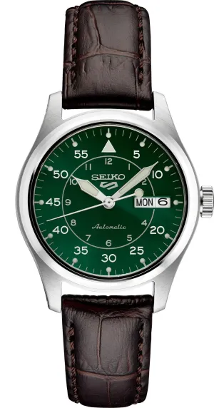 Seiko 5 Sports Men Field Aviator style Green Dial Watch SRPJ89