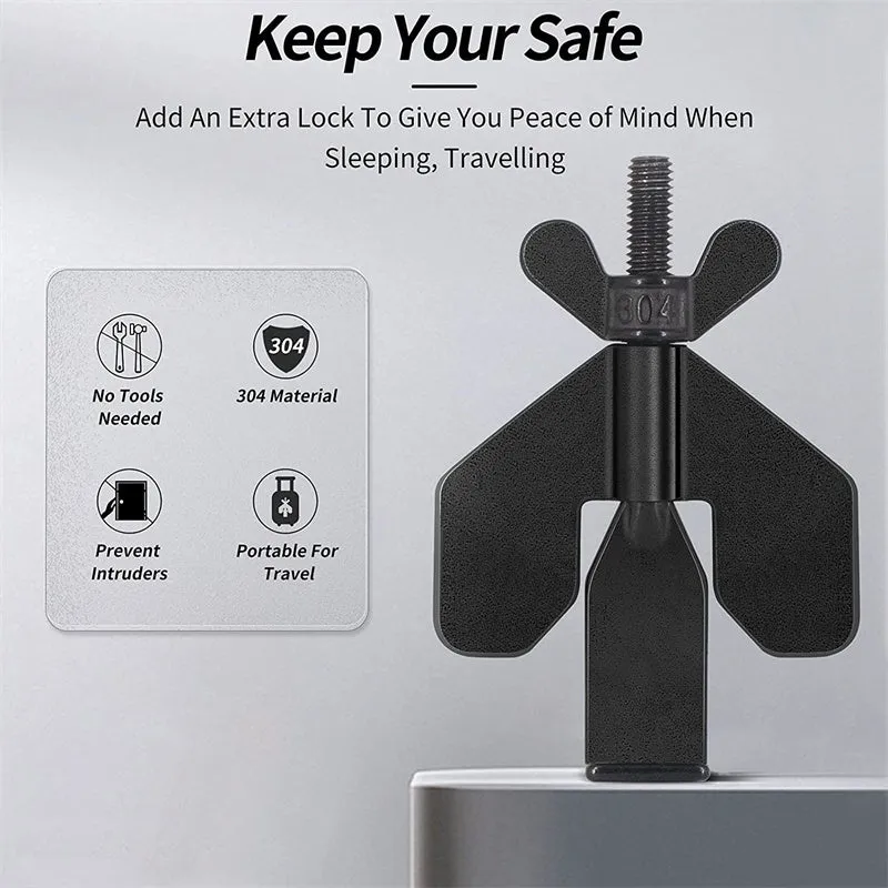 Self-Defense Portable Hotel Door Lock Door Stop Travel Anti-theft Door Latch | Brodtica.com