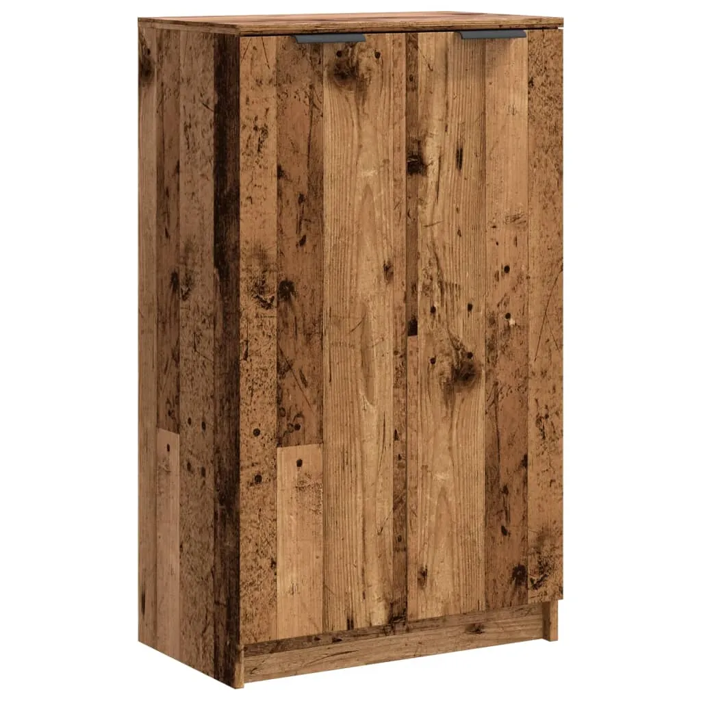 Shoe Cabinet Old Wood 59x35x100.5 cm Engineered Wood