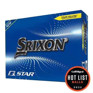 Srixon Q-Star Yellow Golf Ball Dozen