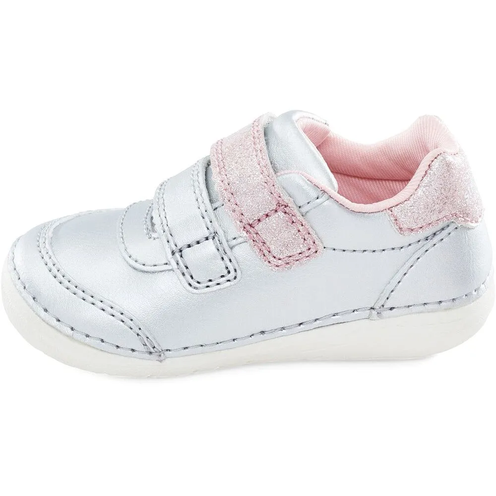 Stride Rite Silver Multi Kennedy Soft Motion Baby Sneaker