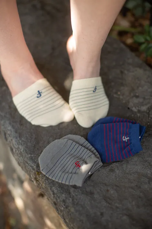 Striped Half Socks 3 Pack