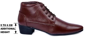 Stylish Brown Height Increasing Formal Boot