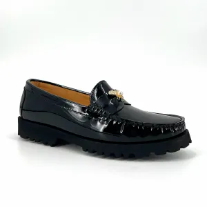 The Bee Loafer in Black Patent