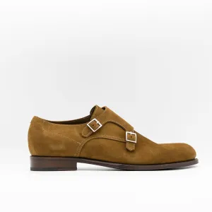 THE MONK STRAP in COGNAC SUEDE