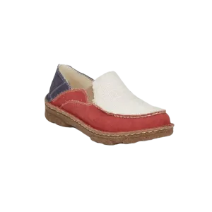 Tony Lama Women's Red White And Blue Moccsi Shoes