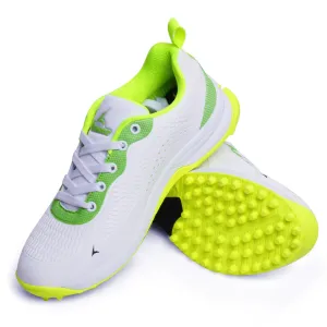 Tracer T-Spinner 194 Rubber Studs Cricket Shoes - White/Green