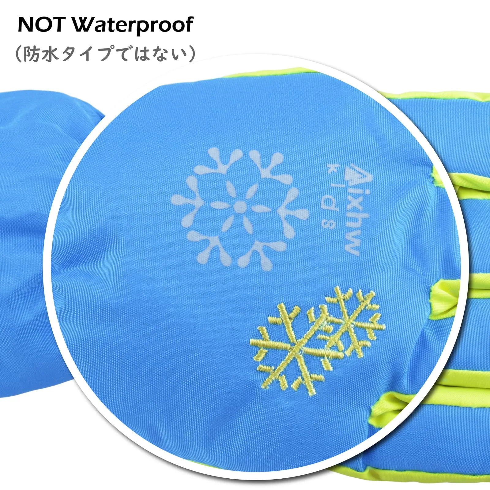 TRIWONDER Kids Ski Snow Gloves Winter Waterpfoot Windproof Warm Snowboard Sport Mittens for Boys Girls Toddler (M, Blue)