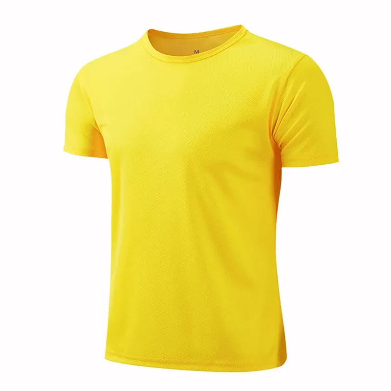 Unisex Quick-Dry Breathable Short Sleeve Sports T-Shirt