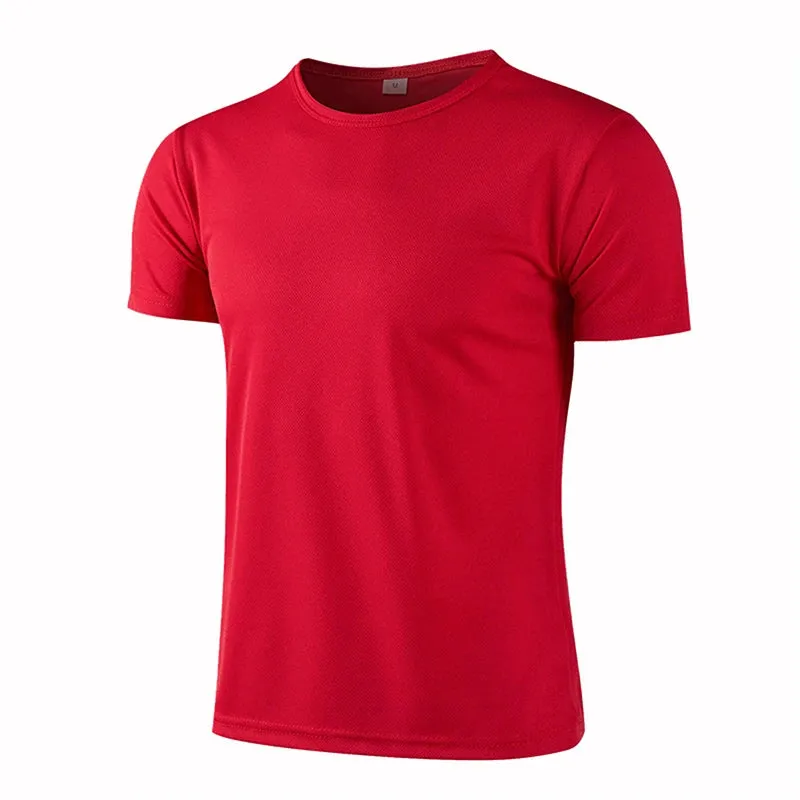 Unisex Quick-Dry Breathable Short Sleeve Sports T-Shirt