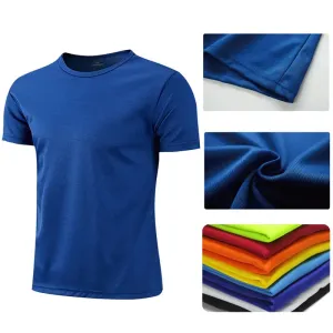 Unisex Quick-Dry Breathable Short Sleeve Sports T-Shirt