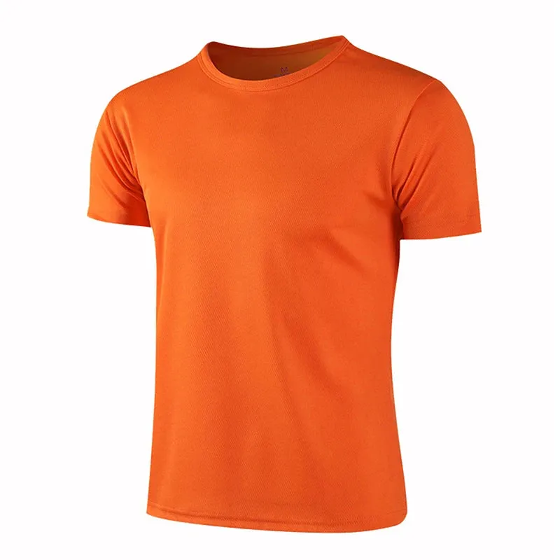 Unisex Quick-Dry Breathable Short Sleeve Sports T-Shirt