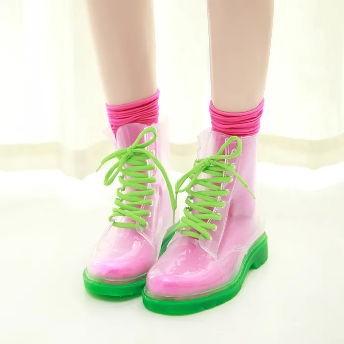 Uniwim Transparent Candy Color Rain Boots SE3990