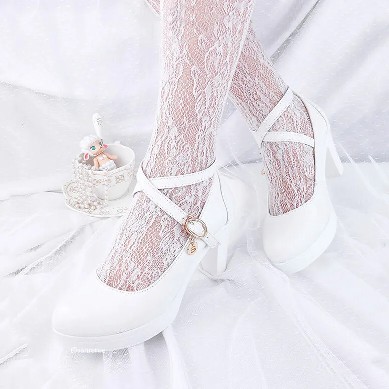 Uniwim White Lolita Shoes SE21660