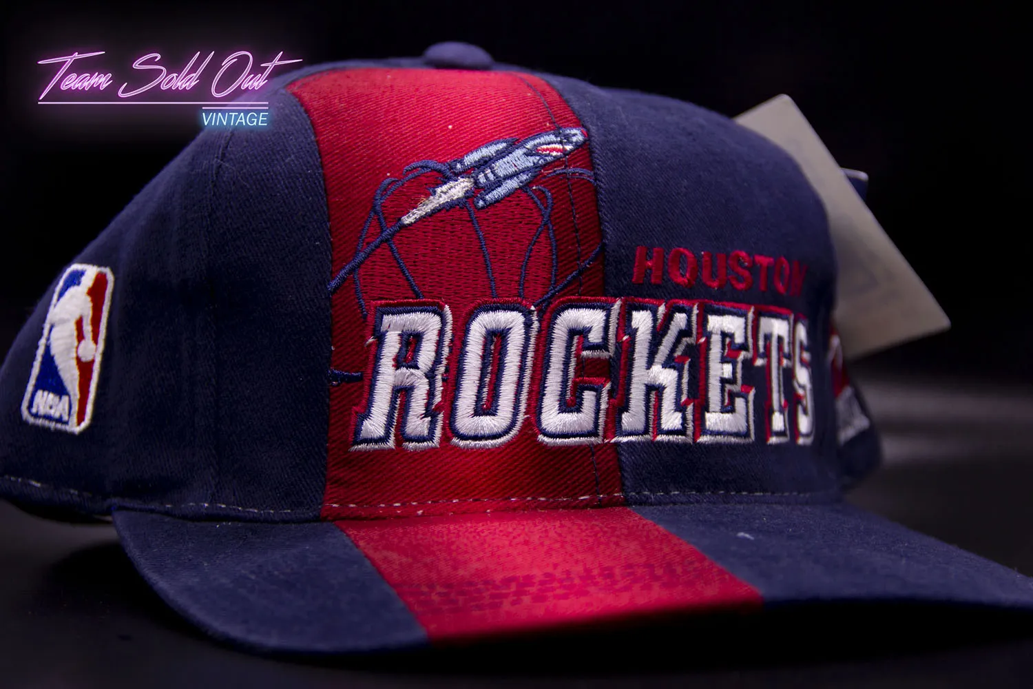 Vintage Sports Specialties 1997 NBA Draft Houston Rockets Front Line Snapback Hat