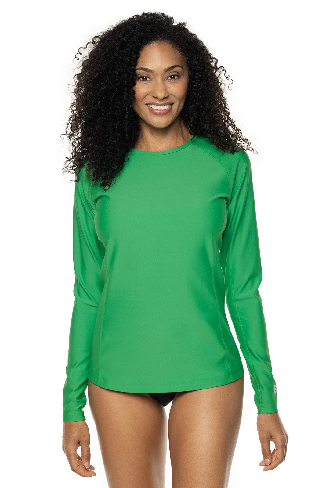 Women's Hightide Long Sleeve Swim Shirt  |  Palm Green